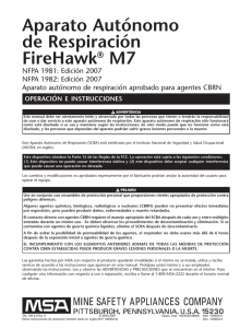 Aparato Autónomo de Respiración FireHawk® M7