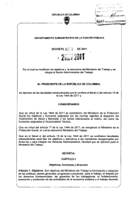 Decreto 4108 de 2011
