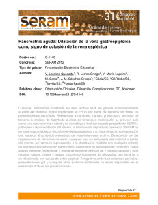 Pancreatitis aguda: Dilatación de la vena gastroepiploica como