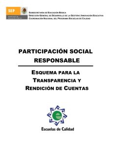 PARTICIPACIÓN SOCIAL RESPONSABLE