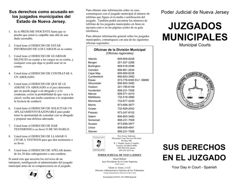 JUZGADOS MUNICIPALES