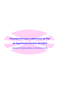 Plan de Ordenación Docente 2013/2014