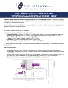 Reglamento de vialidad vigente - Instituto Asunción de Querétaro