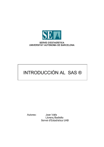 Manual de Introducción al SAS