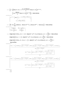 χ = Cos[λ t / 2] + I (ω + ω1 Cos[α]) λ Sin[λ t / 2] E , I ω1 Sin[α] λ Sin[λ t