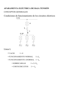 Condiciones de funcionamiento de los circuitos eléctricos Línea L