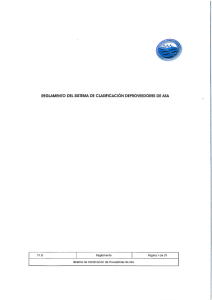 REGLAMENTO DEL SISTEMA DE CLASIFIGACIÓN - SCP-ASA