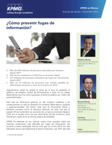 ¿Cómo prevenir fugas de información?