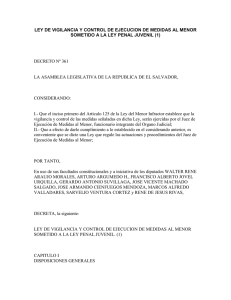 ley de vigilancia y control de ejecucion de medidas al menor