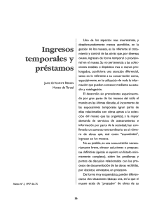 Ingresos temporales y préstamos