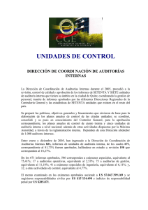 unidades de control - Contraloría General del Estado