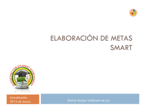 ELABORACIÓN DE METAS SMART