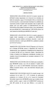 HSBC MÉXICO, S.A., INSTITUCIÓN DE BANCA MÚLTIPLE, GRUPO