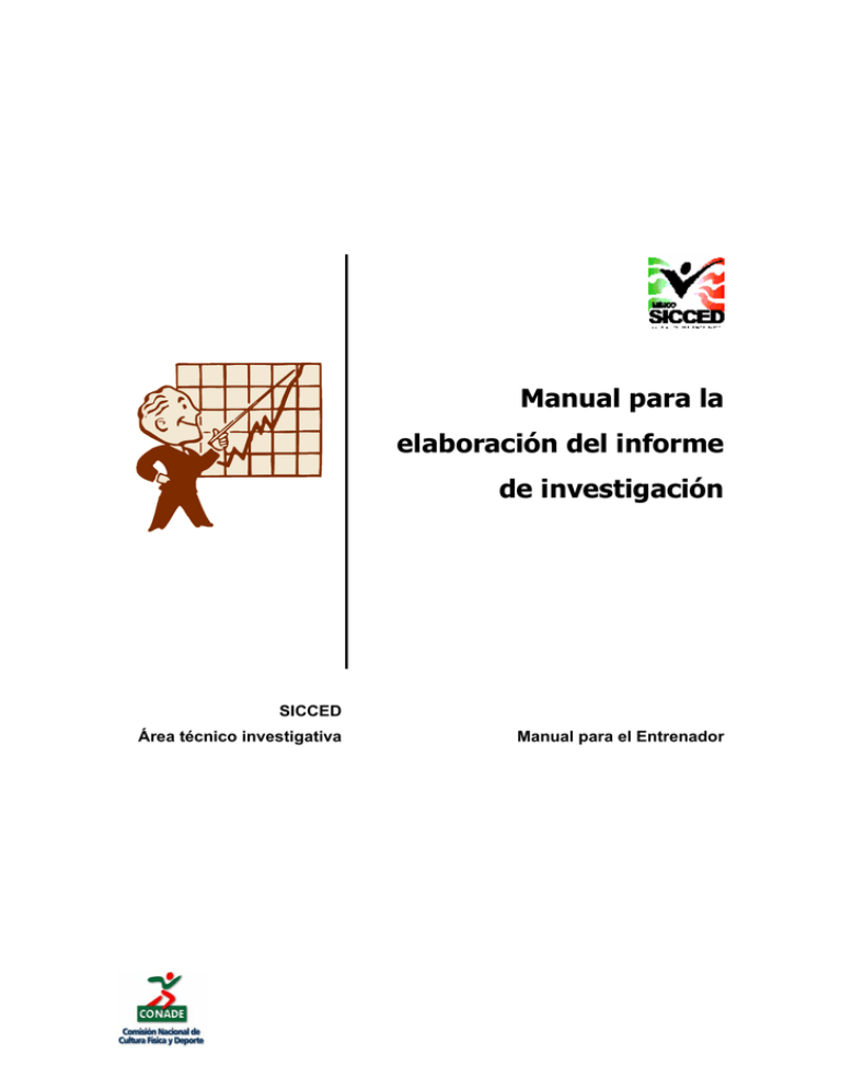 Manual Para La Elaboración Del Informe De Investigación 0796