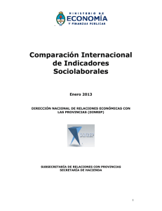 Comparación Internacional de Indicadores Sociolaborales