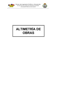 altimetría de obras - OCW UPM - Universidad Politécnica de Madrid