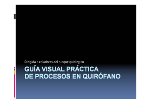 Guía visual y básica de procesos en quirófano, dirigido