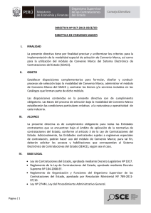 DIRECTIVA Nº 017-2012-OSCE/CD DIRECTIVA DE CONVENIO