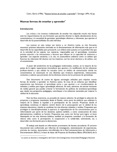 Nuevas formas de ense&ntilde;ar y aprender&lowast;