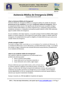 Asistencia Médica de Emergencia (EMA)