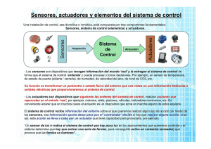 Sensores, actuadores y elementos del sistema de - e