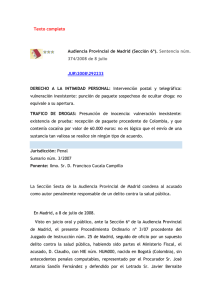 (Sección 6ª). Sentencia núm. 374/2008 de 8 julio JUR\2008\292233