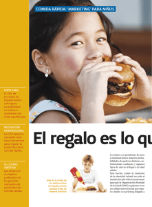 Comida rápida: Marketing para niños