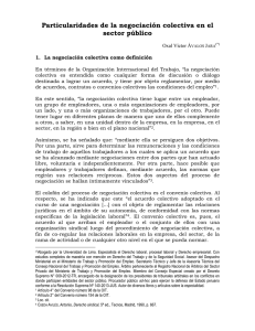 Particularidades de la negociación colectiva en el sector público