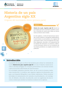 Historia de un país Argentina siglo XX