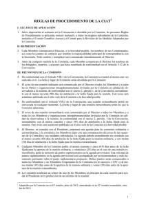 REGLAS DE PROCEDIMIENTO DE LA CIAT