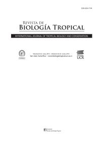 INTERNATIONAL JOURNAL OF TROPICAL BIOLOGY AND