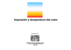 Impresion y Temeratura del Color