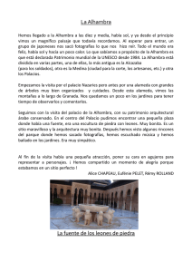 La Alhambra La fuente de los leones de piedra
