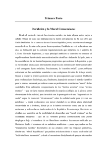 Primera Parte Durkheim y la Moral Convencional