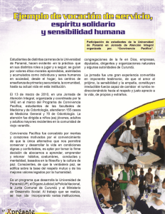 espíritu solidario - Universidad de Panamá