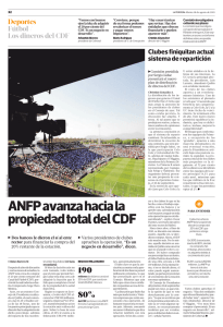 ANFP avanza hacia la propiedad total del CDF