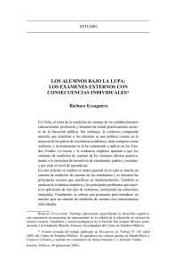 los alumnos bajo la lupa: los exámenes externos con