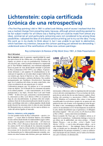 Lichtenstein: copia certificada (crónica de una retrospectiva)