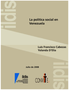 La politica social en Venezuela