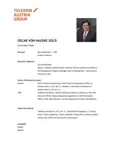 oscar von hauske solís - Telekom Austria Group