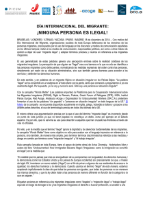 ¡ninguna persona es ilegal!