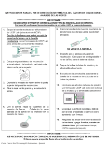 instrucciones para el kit de detección sistemática del cáncer