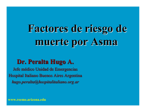 Factores de riesgo de muerte por Asma