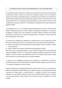 el derecho social para los ciudadanos de la ue y sus familiares