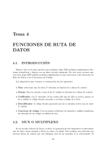 Tema 4 FUNCIONES DE RUTA DE DATOS