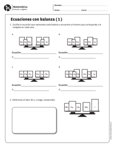 Ecuaciones con balanza (1)
