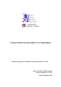 Control LMI de un convertidor CC-CC Buck-Boost