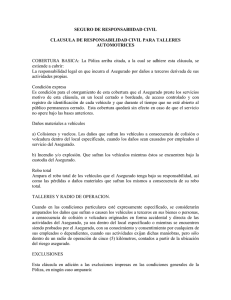 Cl&aacute;usula de responsabilidad civil para talleres