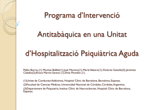 Programa d`intervenció antitabàquica en una unitat d`hospitalització