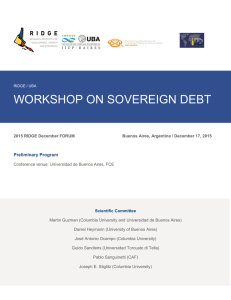 workshop on sovereign debt